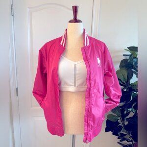 U.S. Polo Assn. Pink Varsity Jacket in Women’s Size XXL